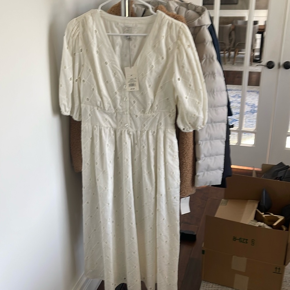 A New Day Eyelet White Dress